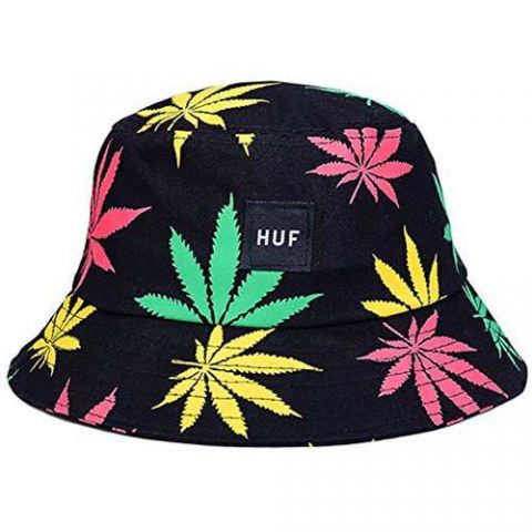 Sonnenhut---Bucket-Hat---Cannabis-Muster